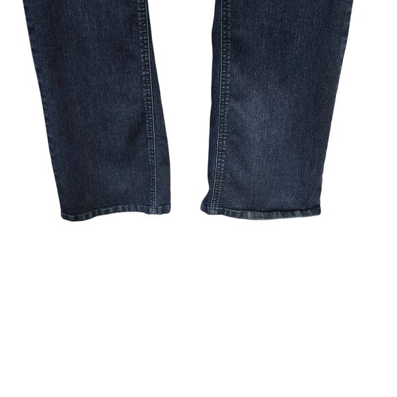 Democracy "Ab"solution Women 16W Indigo Itty Bitty Bootcut Jean Dark Wash Denim - Picture 7 of 16